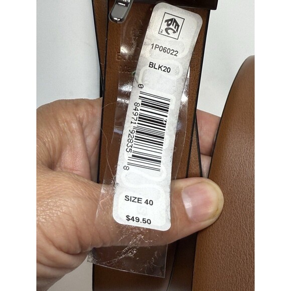 Perry Ellis Reversible Scratch Leather Belt Sz 40 New - Picture 7 of 7